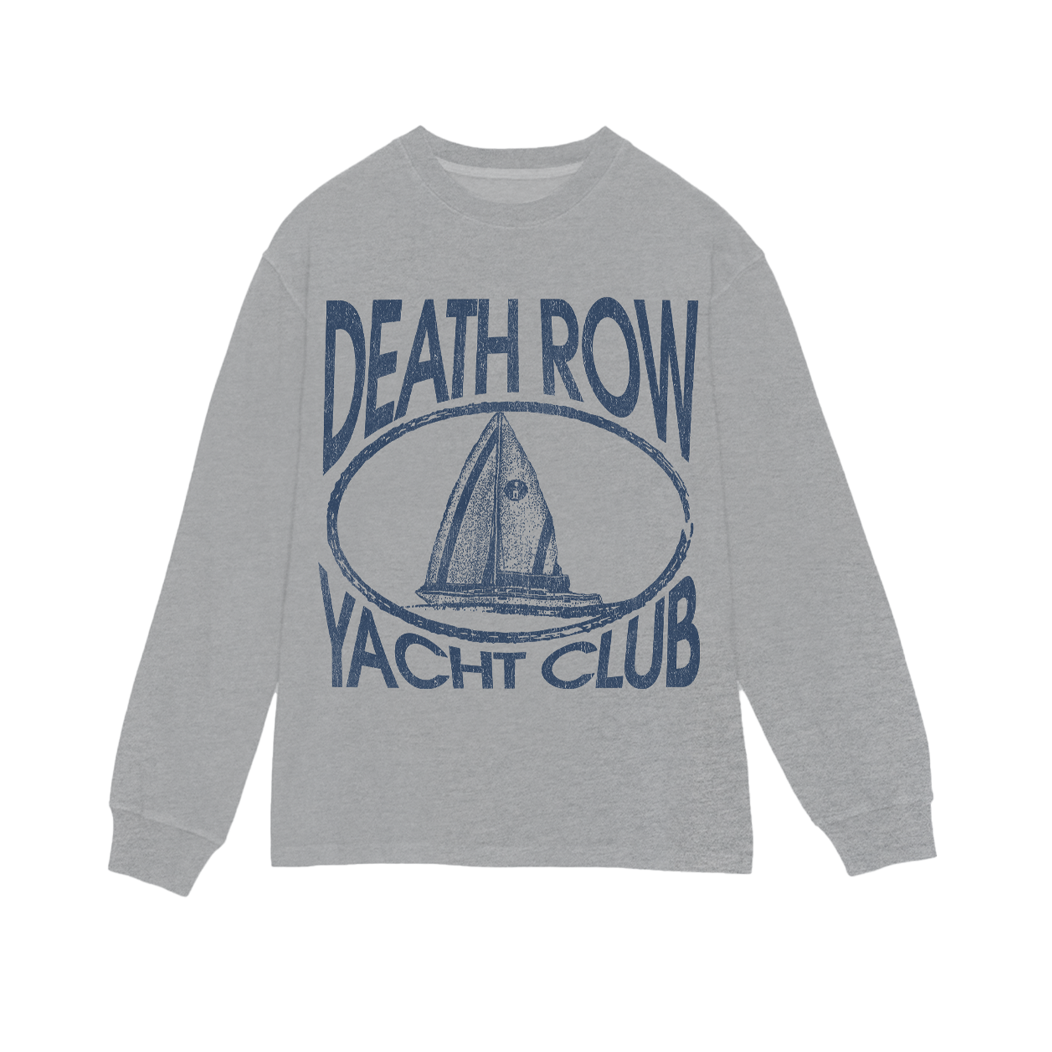 Death Row Athletics Long Sleeve Tee Grey - Death Row Records