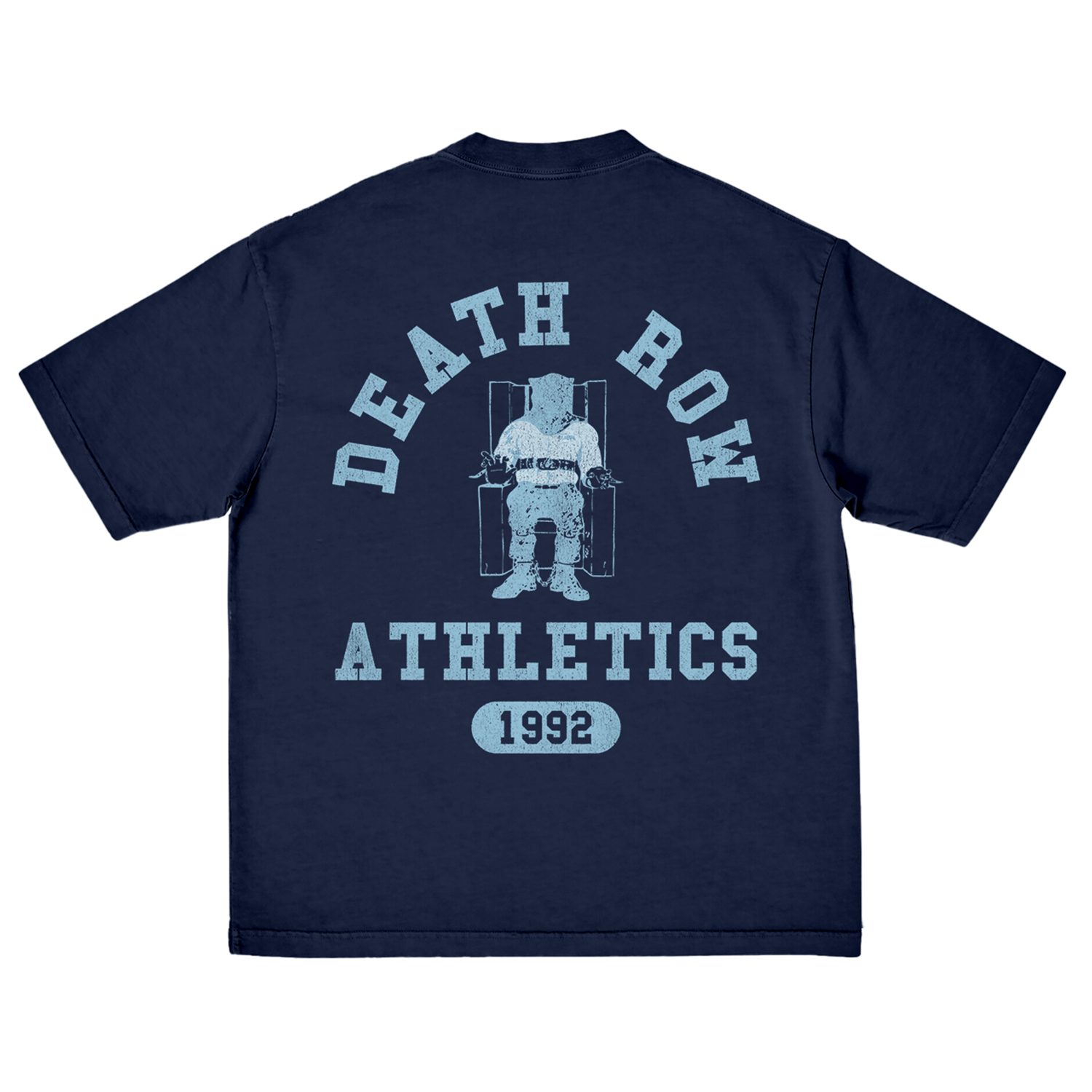 Death Row Athletics Tee Navy - Death Row Records