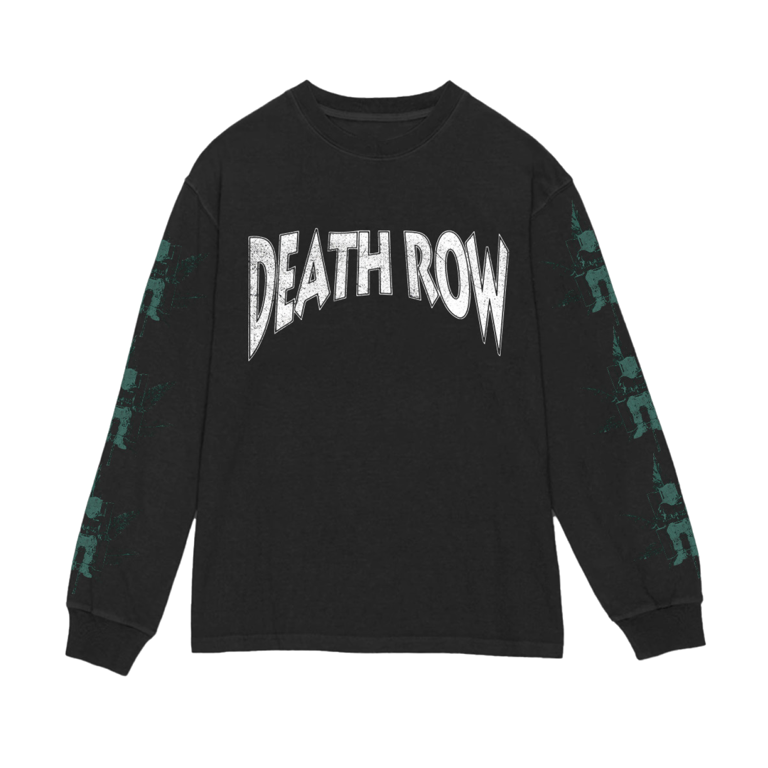 Death Row Repeat Longsleeve Tee - Death Row Records Death Row Repeat Longsleeve Tee - Death Row Records
