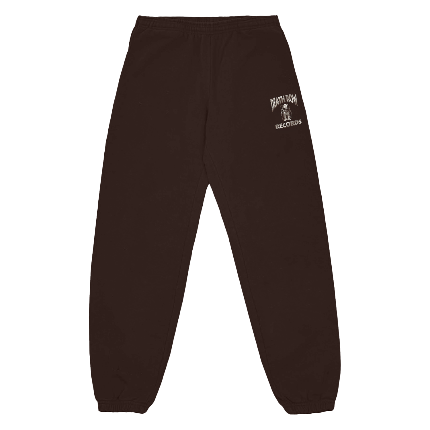 Death Row Embroidered Logo Brown Sweatpants