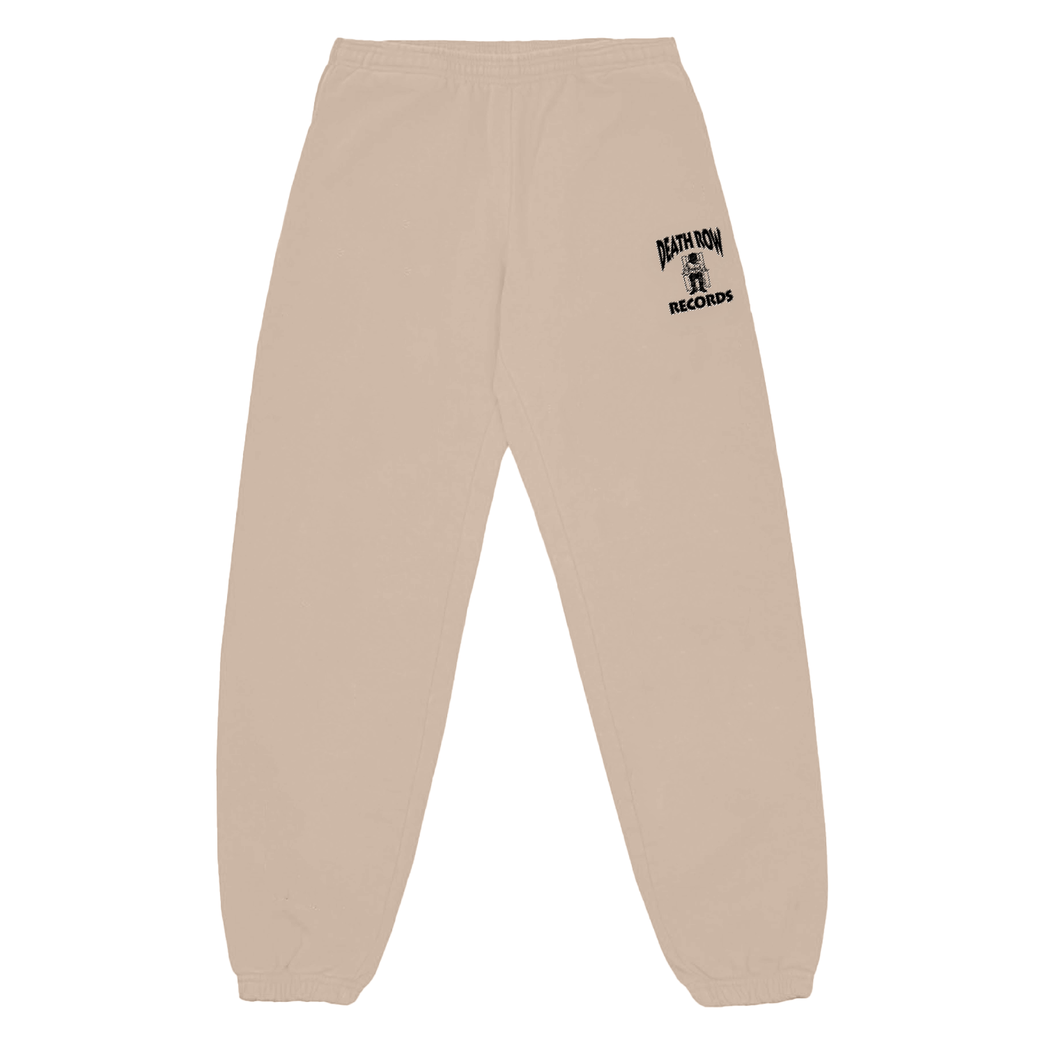 Death Row Embroidered Logo Cream Sweatpants