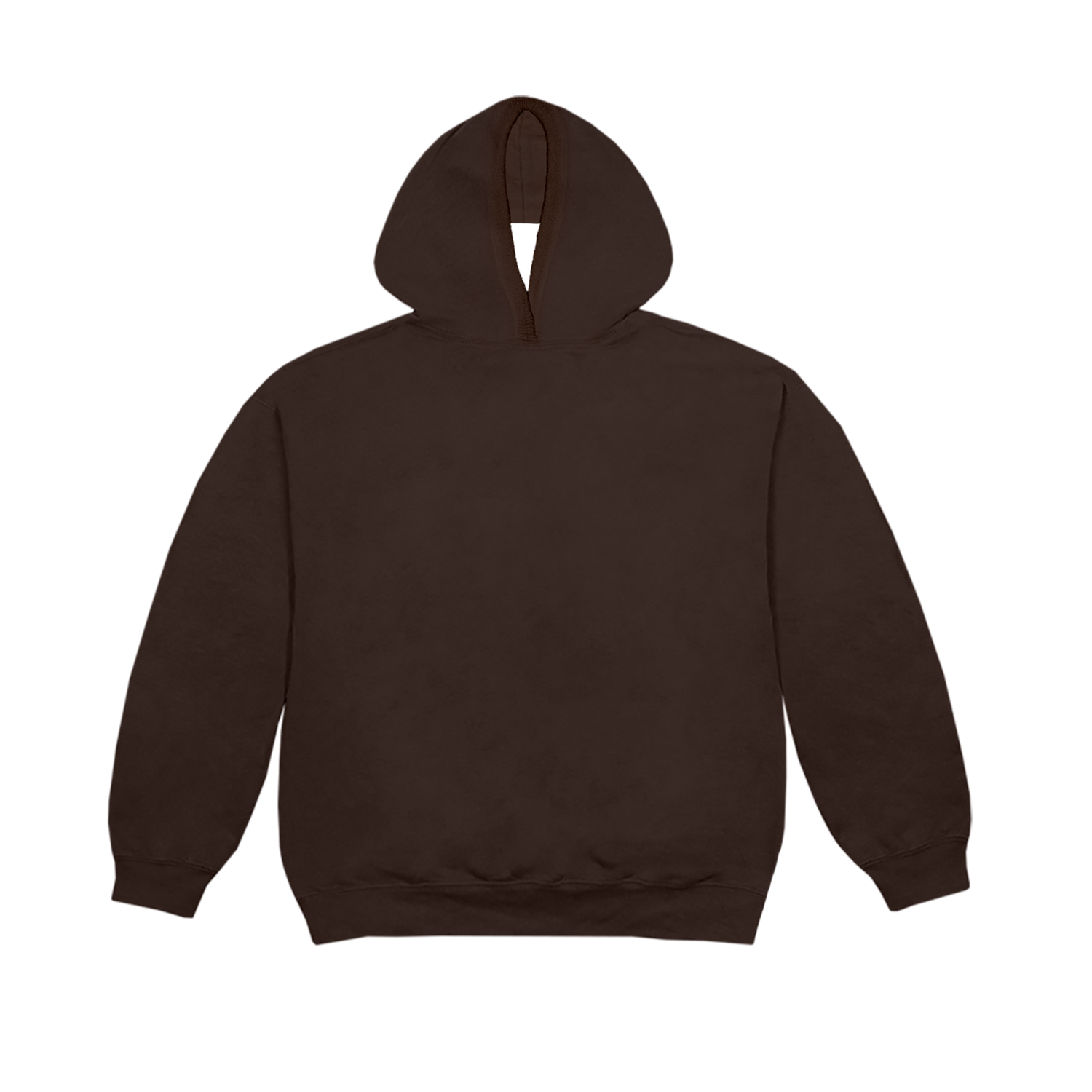 Death Row Embroidered Logo Brown Pullover Hoodie (With Hole) Back