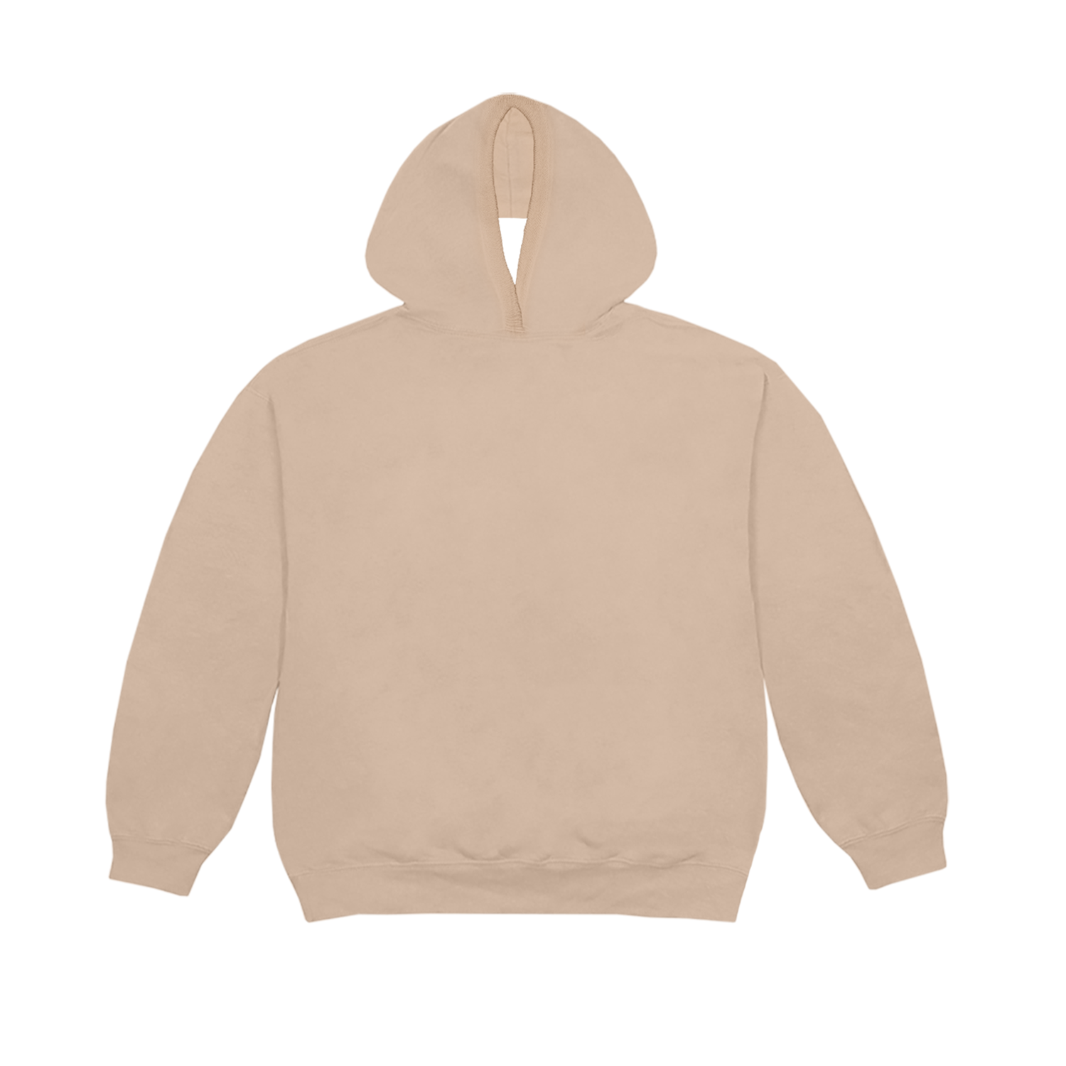Death Row Embroidered Logo Cream Pullover Hoodie (With Hole) Back
