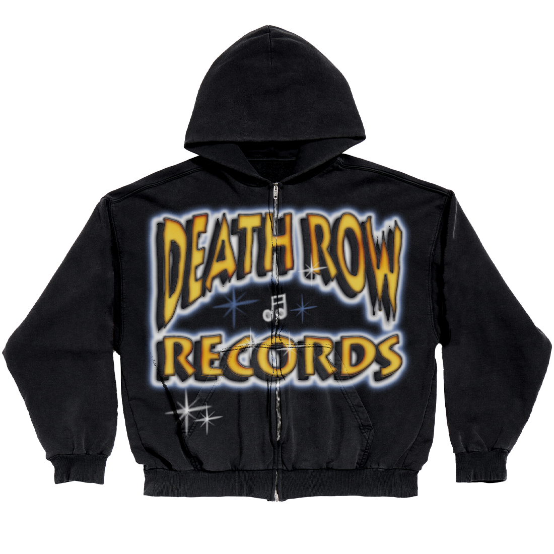 Death Row Vintage Airbrush Hoodie Front